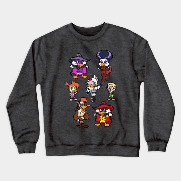 Dangerous Ducks Crewneck Sweatshirt by Ellador